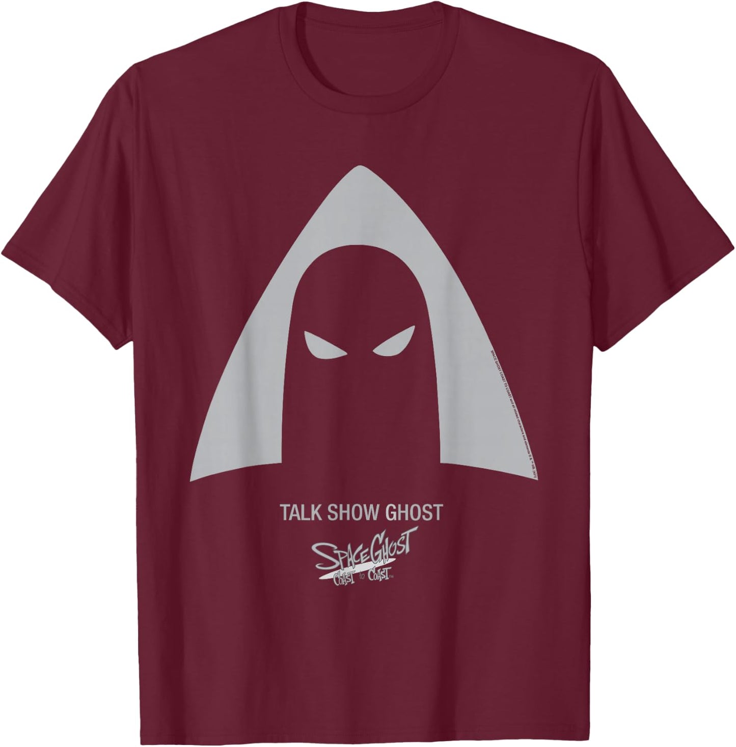 Space Ghost Coast to Coast Talk Show Ghost T-Shirt - T-Shirt | Maroon