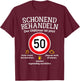 50th Birthday Gentle Treat Oldtimer Ist 50 Tempo 50 , black T-Shirt - T-Shirt | Maroon