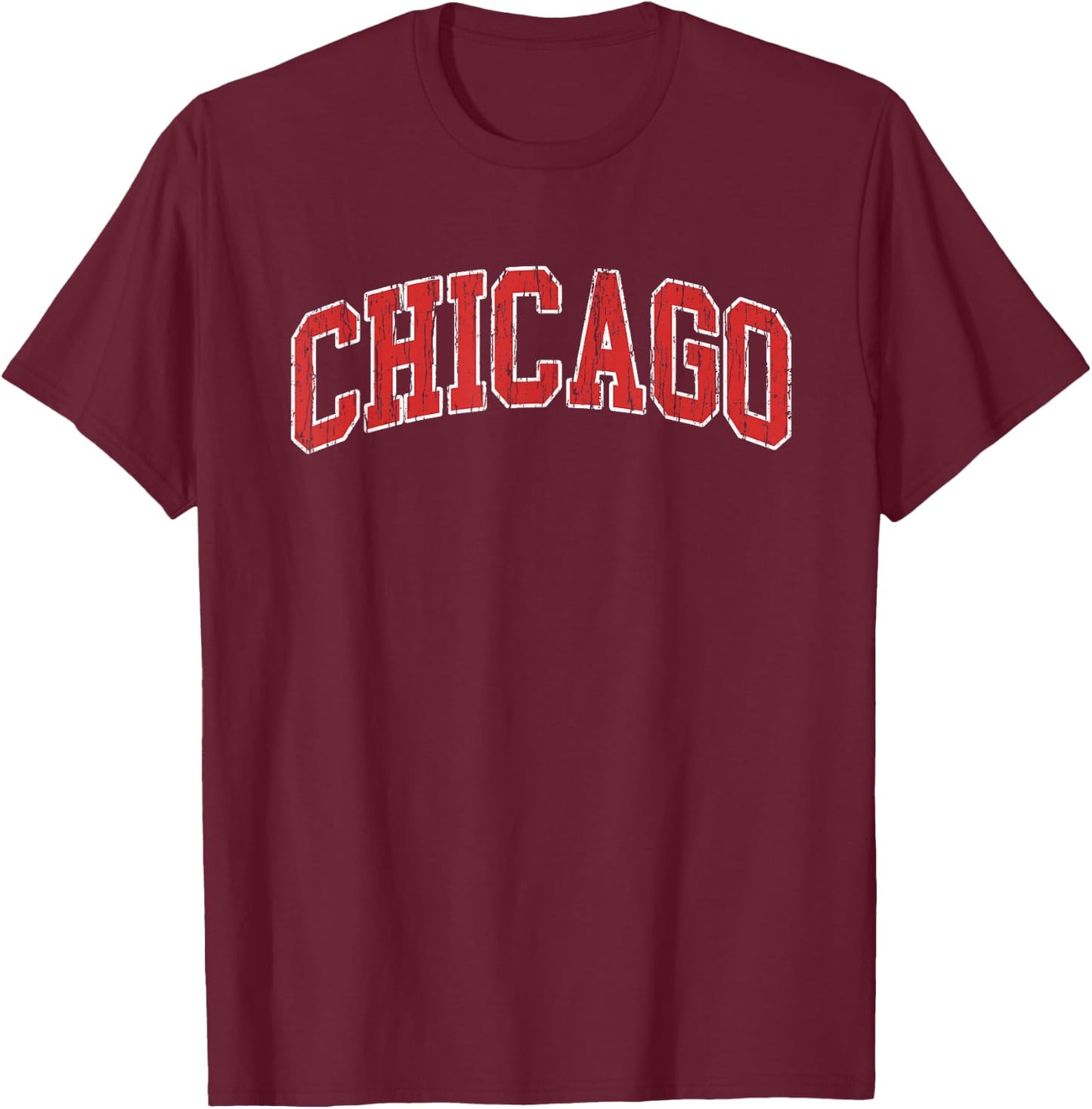 Chicago Vintage Gifts Women Boys Girls Kids T-Shirt - T-Shirt | Maroon