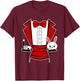 Kids Adult Halloween Magician Costume Tuxedo Magic Show Men T-Shirt - T-Shirt | Maroon