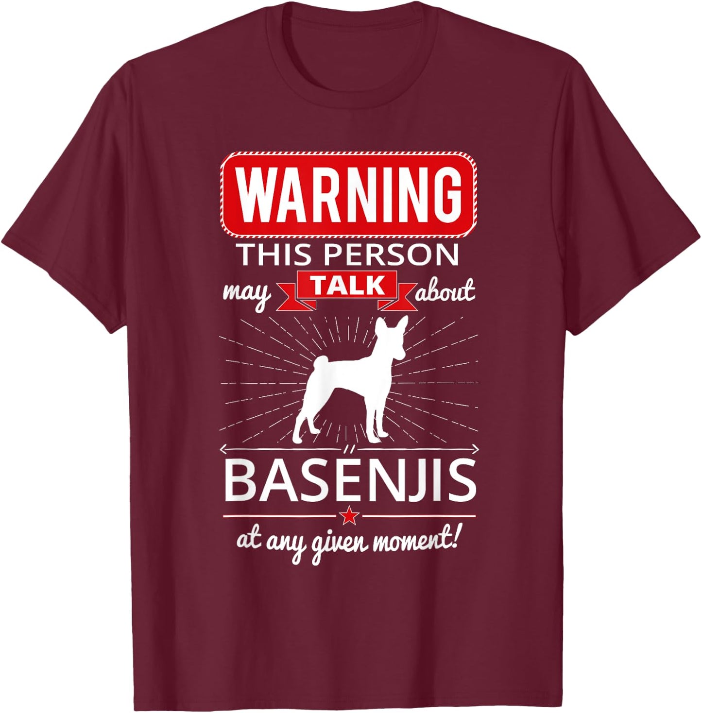 Basenji Dog Breed Women Girls Kids T-Shirt - T-Shirt | Maroon