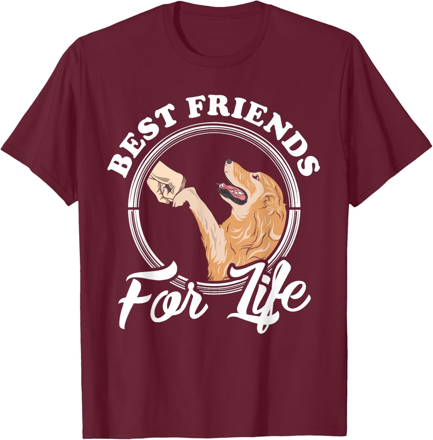 Golden Retriever Lover Gifts Golden Retriever Lover T-Shirt - T-Shirt | Maroon
