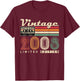 Vintage 2008 Rétro Cadeau 18 Ans Anniversaire Garçons Filles T-Shirt - T-Shirt | Maroon