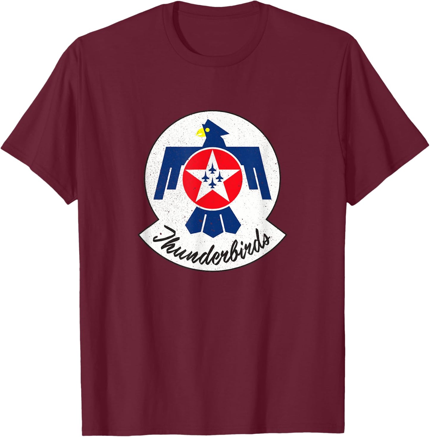 USAF Thunderbirds Air Force 57th Wing Vintage Retro Gift T-Shirt - T-Shirt | Maroon