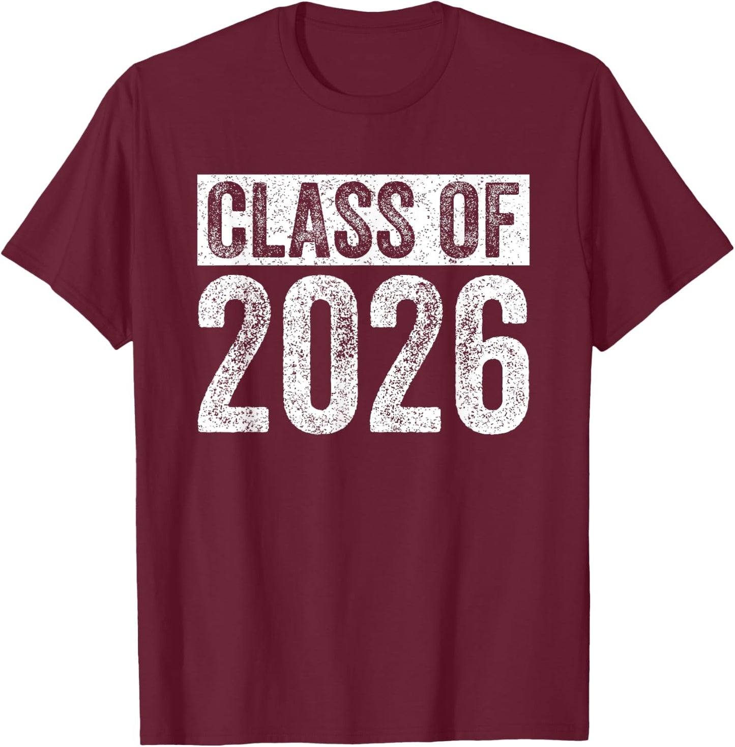 Senior 2026 Graduation Shirt Class Of 2026 Vintage School T-Shirt - T-Shirt | Maroon