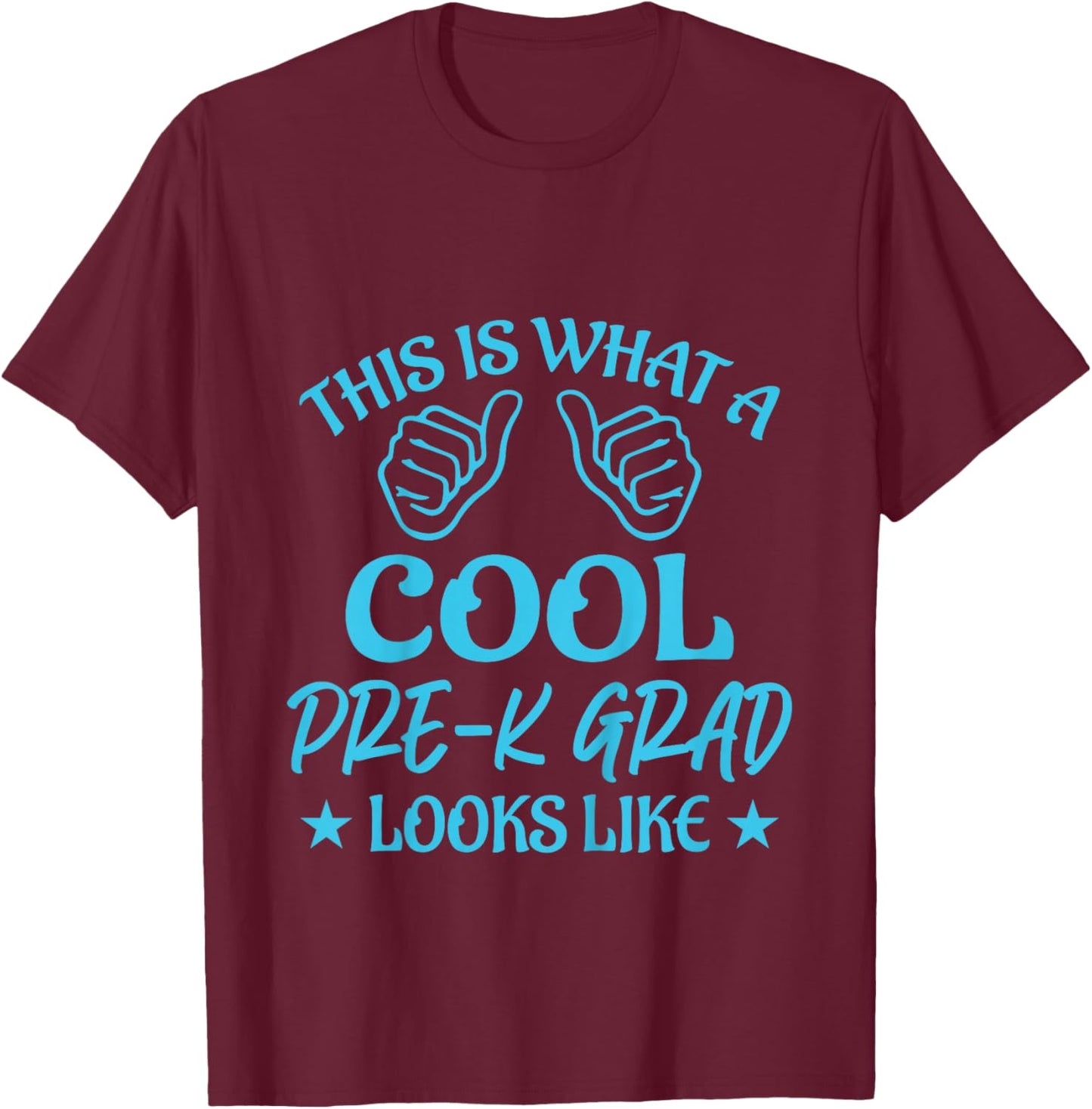 Kids Pre-K Grad 2025 Preschool Prek Graduation T-Shirt - T-Shirt | Maroon