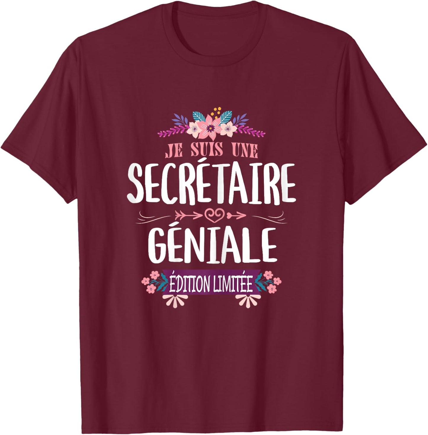 Limited Edition Secretary Great , Black T-Shirt - T-Shirt | Maroon