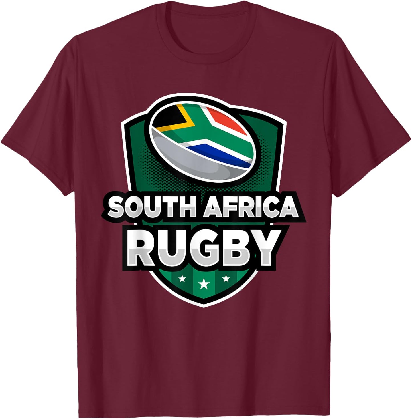 South Africa Rugby South African Rugby Enthusiasts T-Shirt - T-Shirt | Maroon