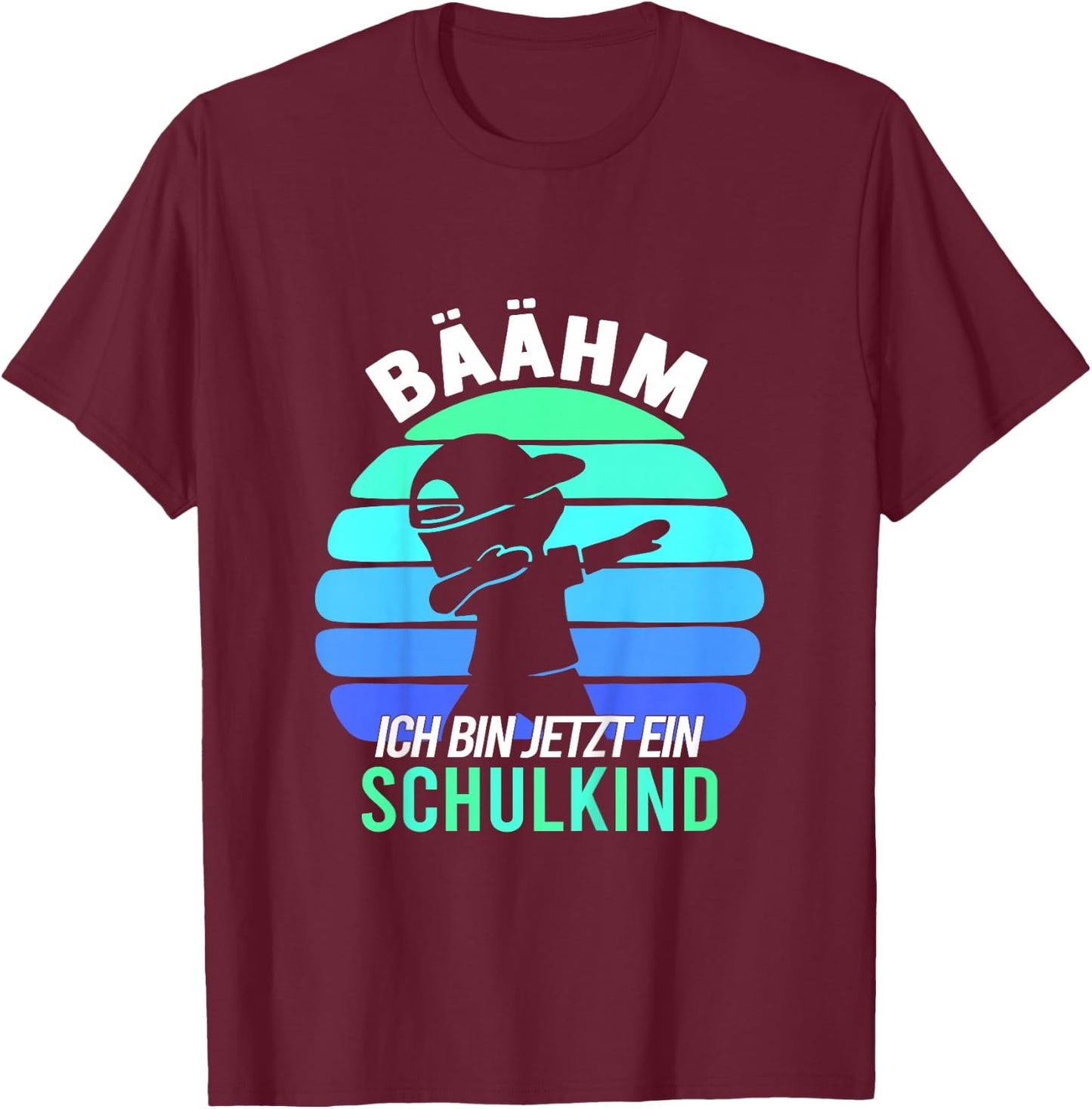 Kinder Bäähm!!! Schulkind 2026 Schuljunge Einschulung Junge T-Shirt - T-Shirt | Maroon