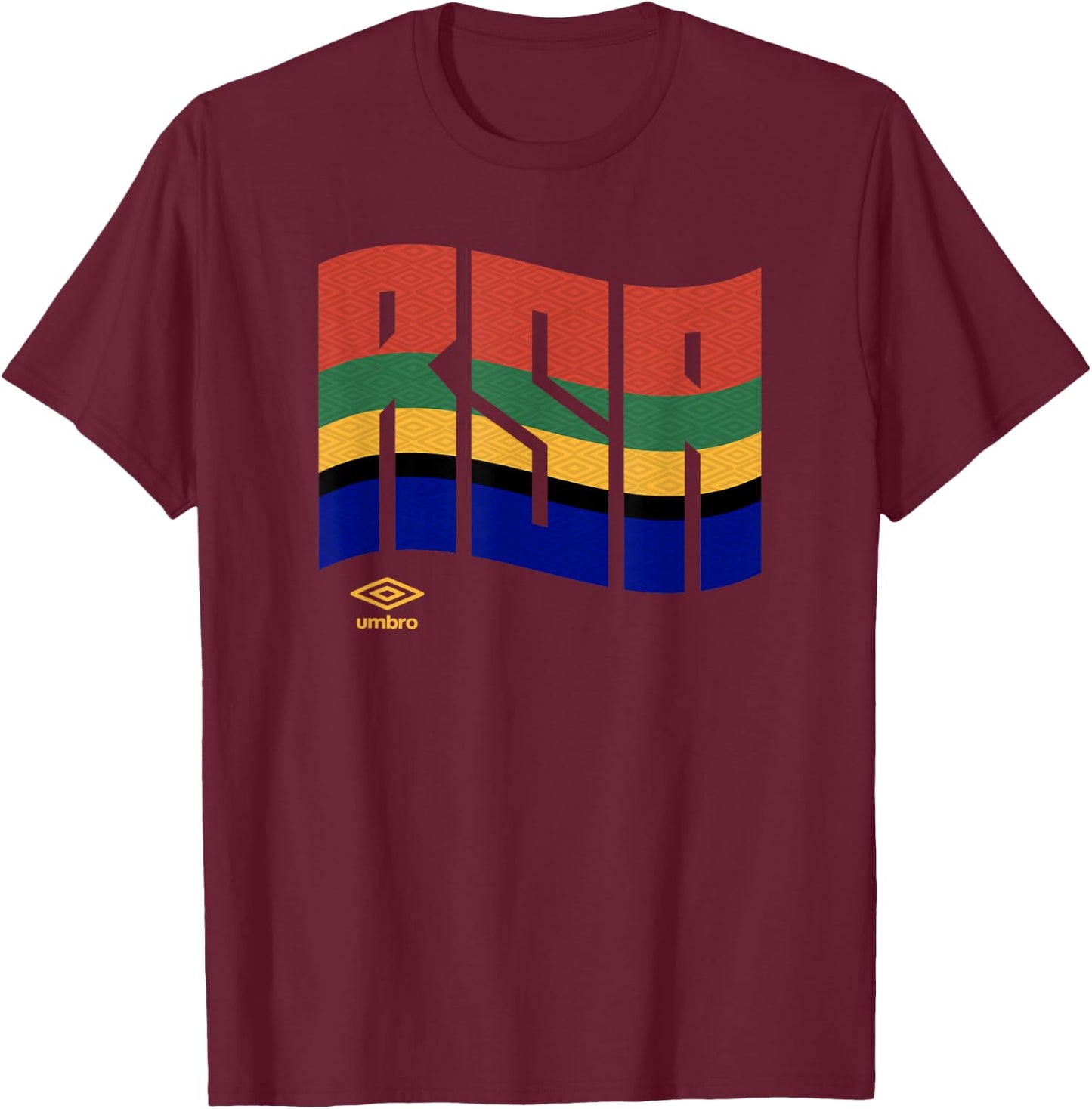 Umbro International Soccer Wavy South Africa Logo T-Shirt - T-Shirt | Maroon