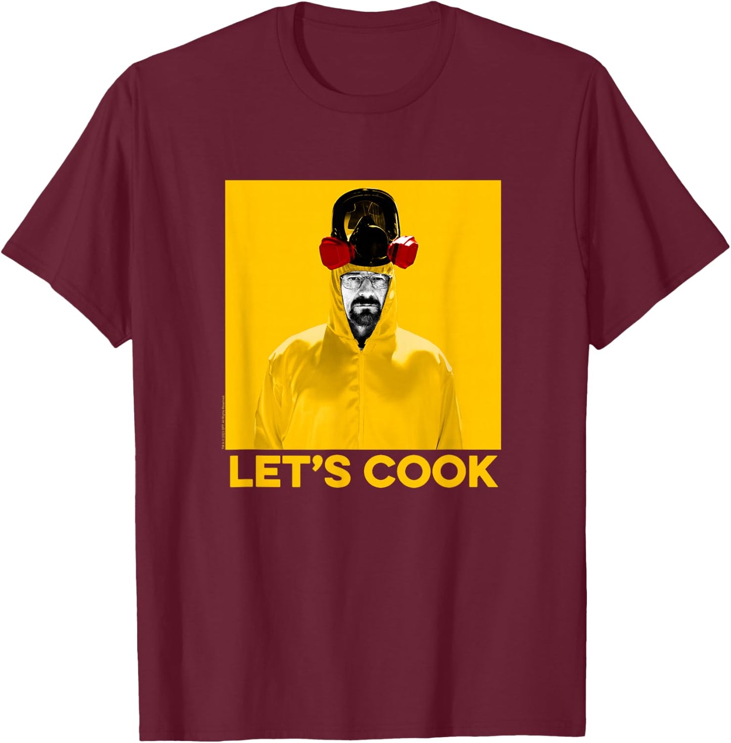 Breaking Bad Heisenberg Let's Cook T-Shirt - T-Shirt | Maroon