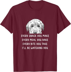 Every snack you make Every meal you bake Irish Wolfhound T-Shirt - T-Shirt | Maroon