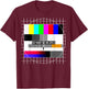 Test Image Sendeschluss 90s Party 80s Outfit Costume , black T-Shirt - T-Shirt | Maroon