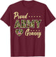 Proud Army Granny Camouflage Soldier Family Love Military T-Shirt - T-Shirt | Maroon
