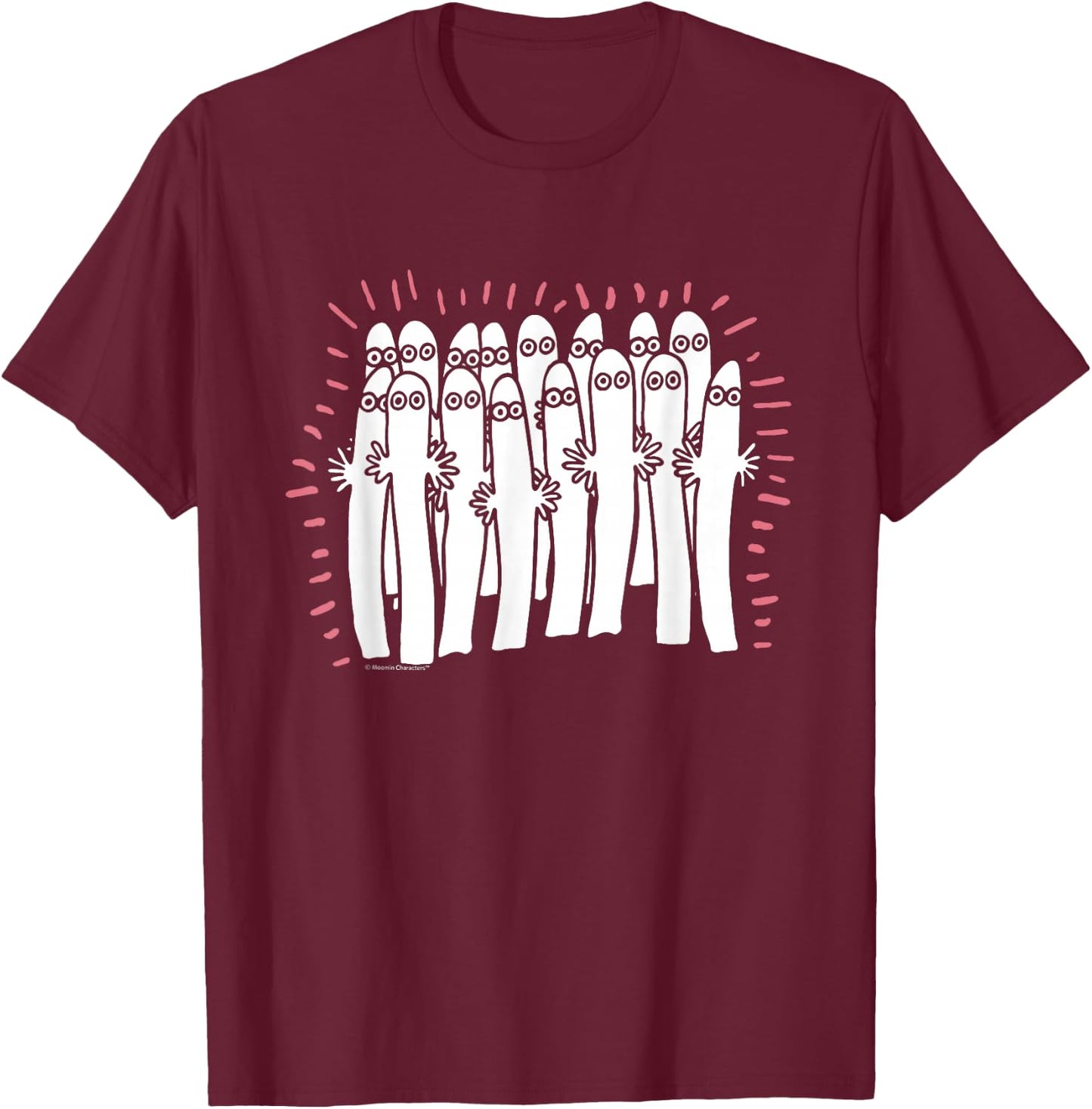 Moomin The Spooky Hattifatteners T-Shirt - T-Shirt | Maroon