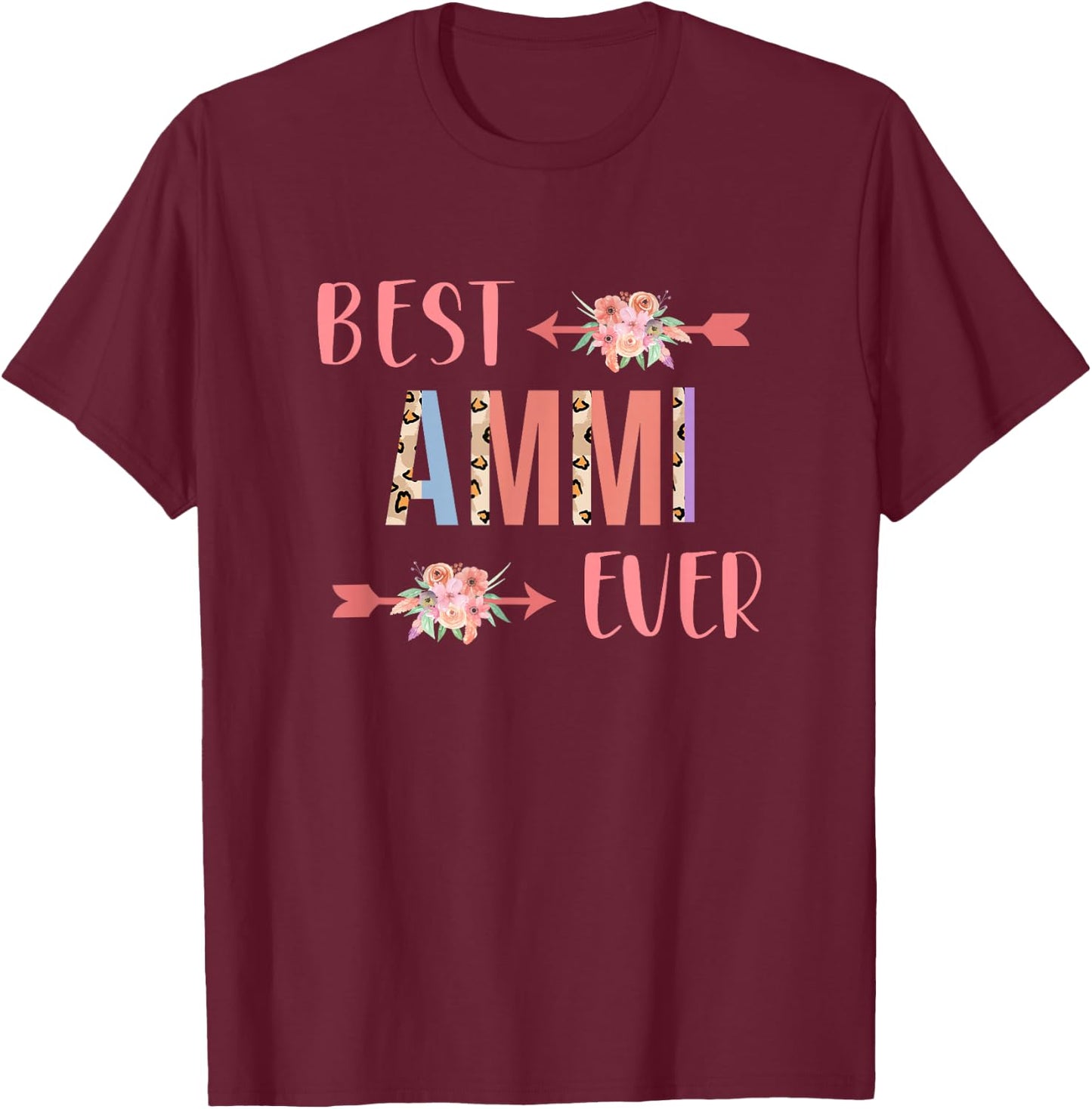 Best Ammi Ever Hindi Or Urdu Mom Mother’s Day T-Shirt - T-Shirt | Maroon