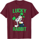 Looney Tunes Bugs Bunny St. Patrick's Lucky Rabbit T-Shirt - T-Shirt | Maroon