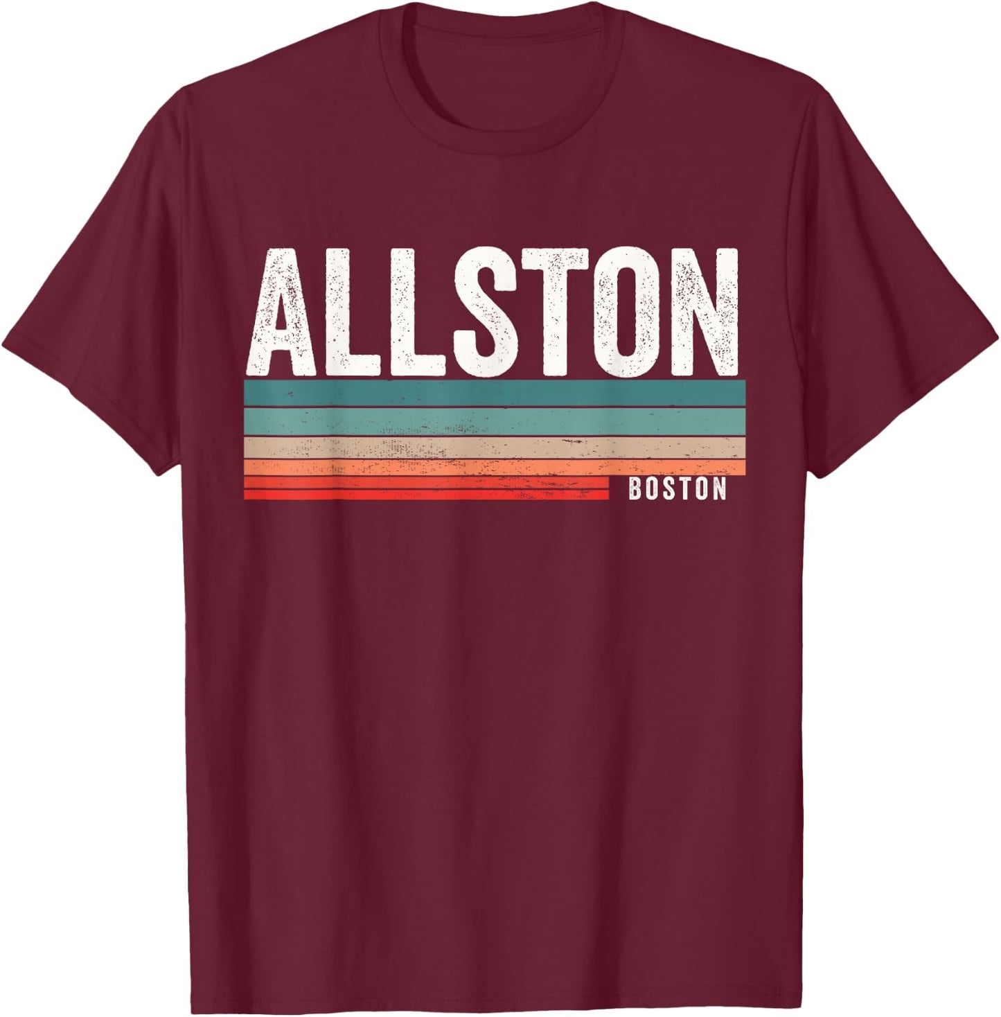 Allston Boston Massachusetts, Allston T-Shirt - T-Shirt | Maroon