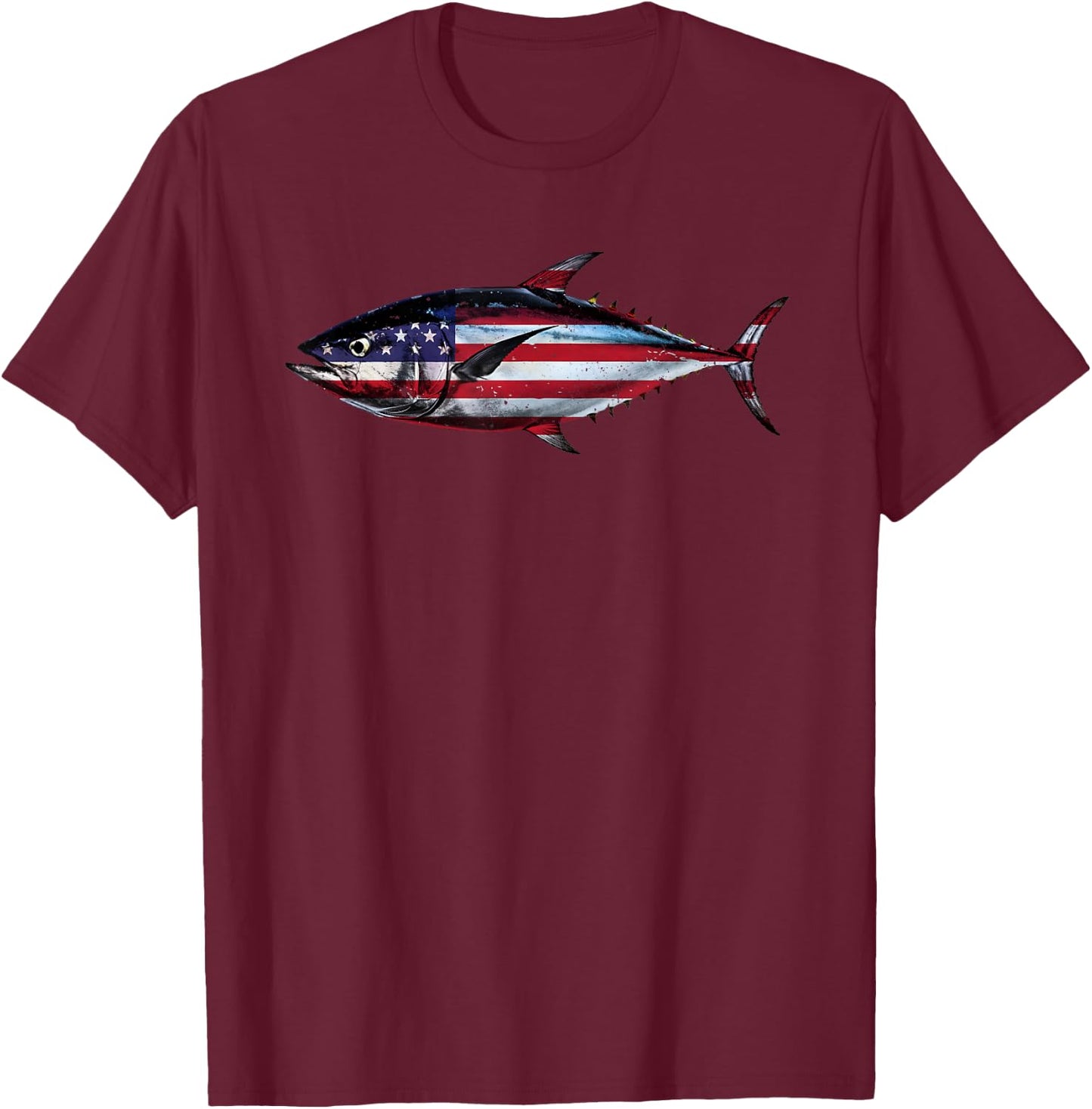 Tuna Fishing Art Women Kids Tuna Fish Tuna Fishing T-Shirt - T-Shirt | Maroon