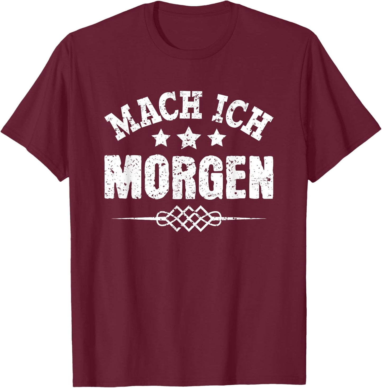 Morgenmuffel Morgenmensch Kaffee Katze Faul Mach Ich Morgen T-Shirt - T-Shirt | Maroon