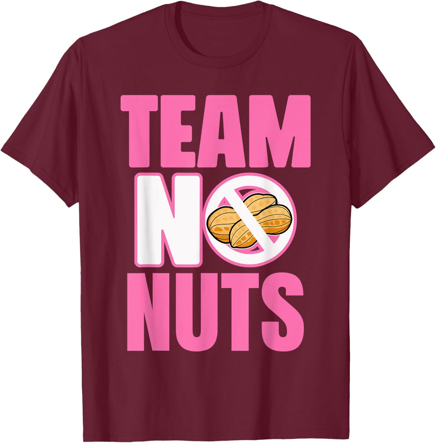 Gender Reveal Team Girl Lustiges „No Nuts“ -Match Party T-Shirt - T-Shirt | Maroon