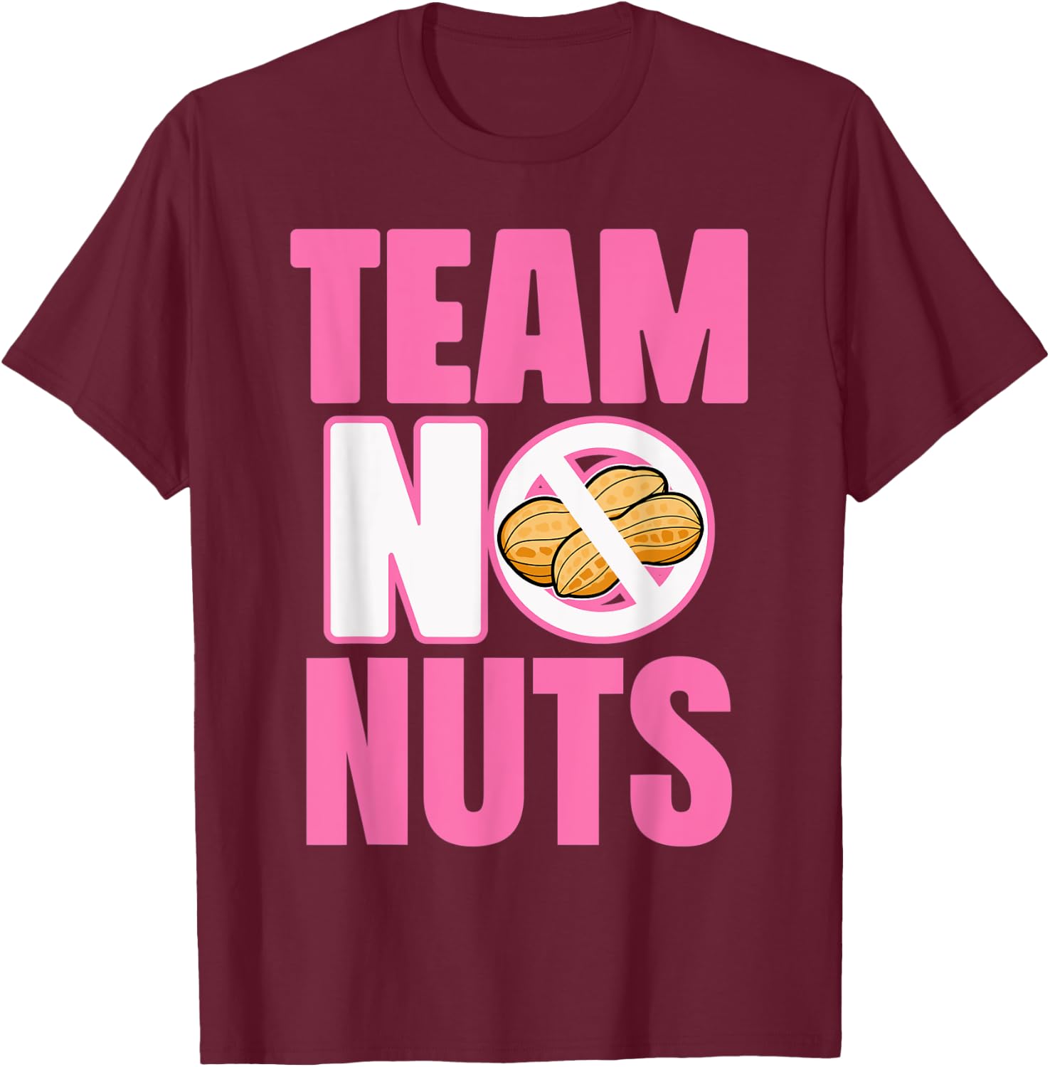 Gender Reveal Team Girl Lustiges „No Nuts“ -Match Party T-Shirt - T-Shirt | Maroon