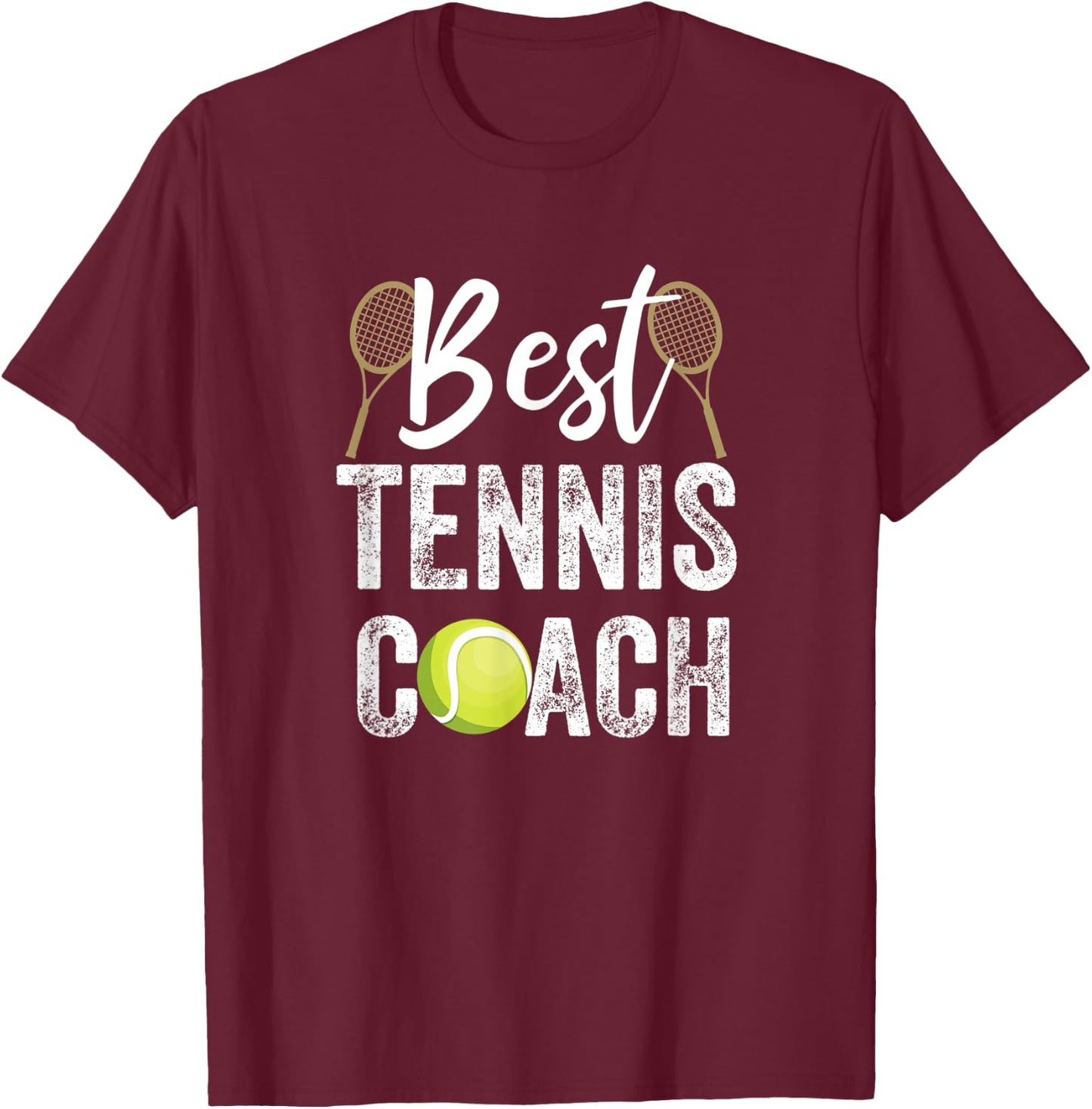 Bester Tennis-Trainer T-Shirt - T-Shirt | Maroon
