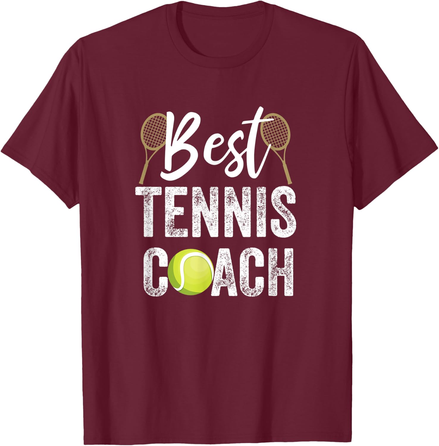 Bester Tennis-Trainer T-Shirt - T-Shirt | Maroon