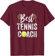 Bester Tennis-Trainer T-Shirt - T-Shirt | Maroon