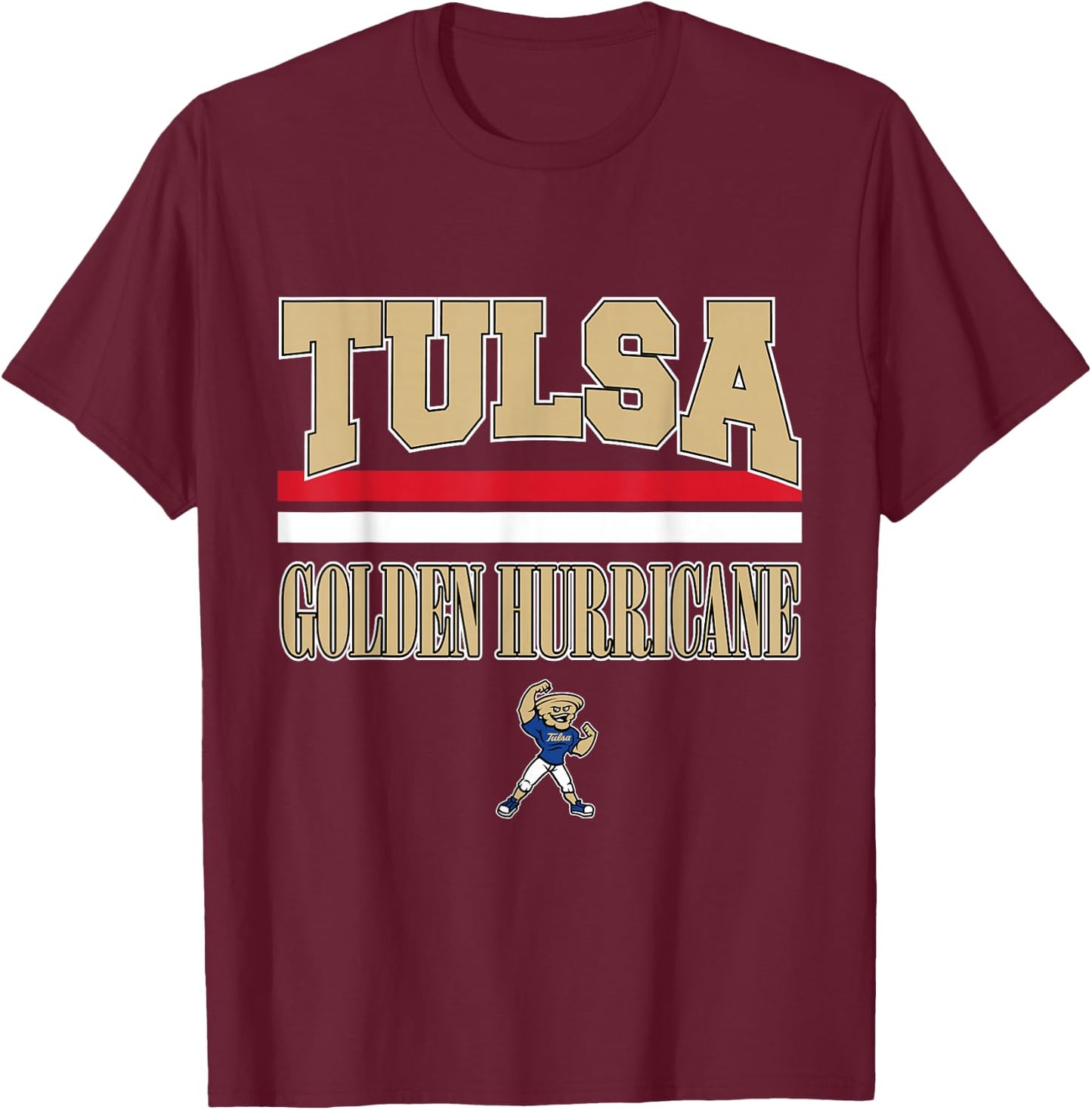 Tulsa Golden Hurricane NCAA | VNPTUL301 T-Shirt - T-Shirt | Maroon