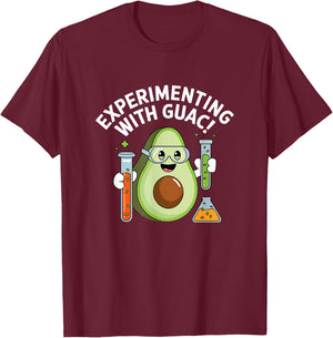 Expérimenter Avec Le Guacamole Scientifique T-Shirt - T-Shirt | Maroon