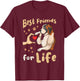 Saint Bernard Dog , black T-Shirt - T-Shirt | Maroon
