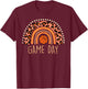 Leopard Rainbow Basketball Life Basketball Game Day Women T-Shirt - T-Shirt | Maroon