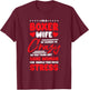 Boxer Wife Design Boxing Trainer and Boxing Lover T-Shirt - T-Shirt | Maroon