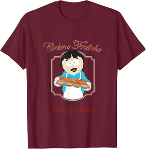 South Park Cartoon Series Randy Marsh Kocht Creme Fraiche T-Shirt - T-Shirt | Maroon