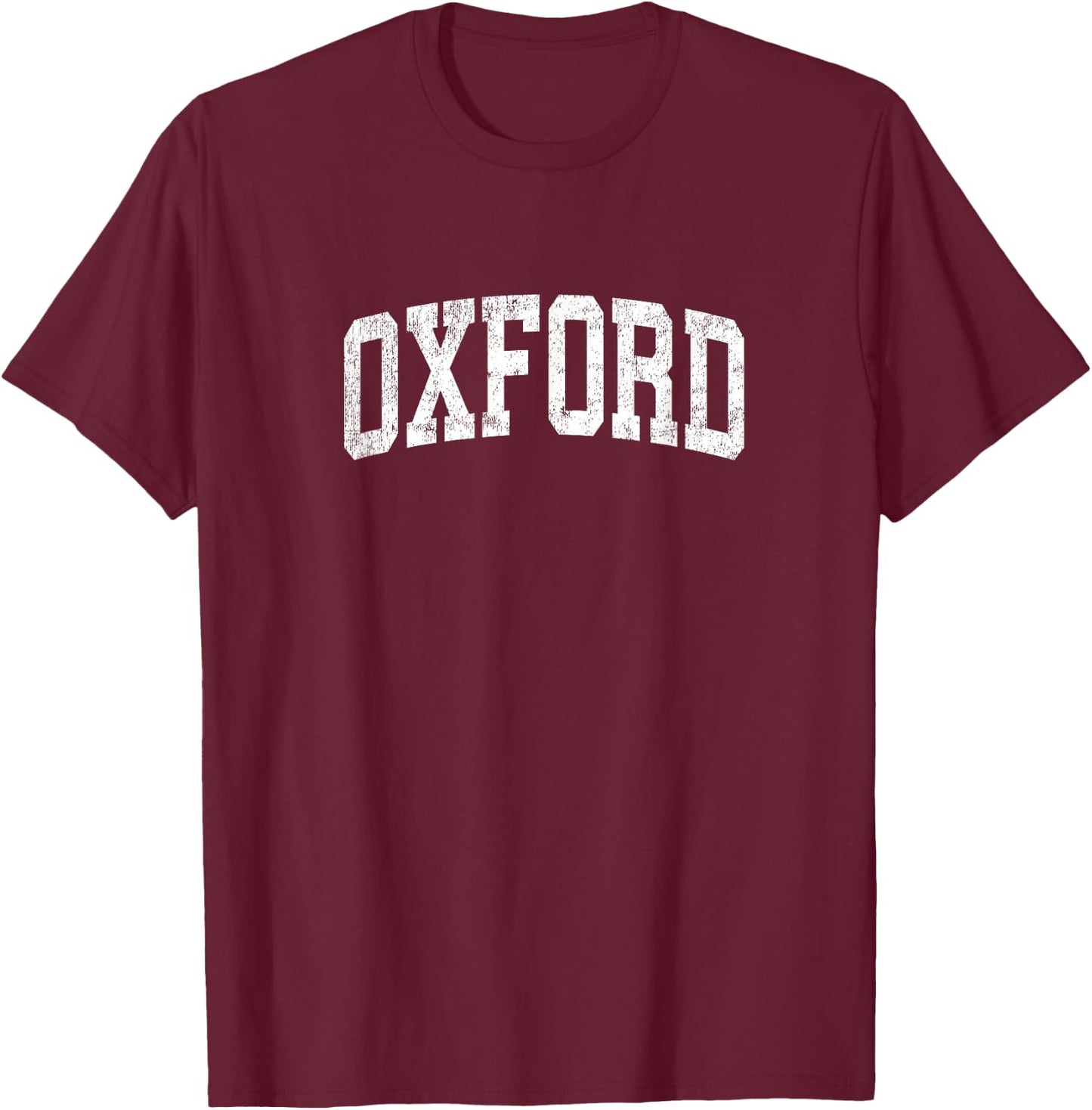 Oxford Ohio OH Vintage Athletic Sports Design T-Shirt - T-Shirt | Maroon