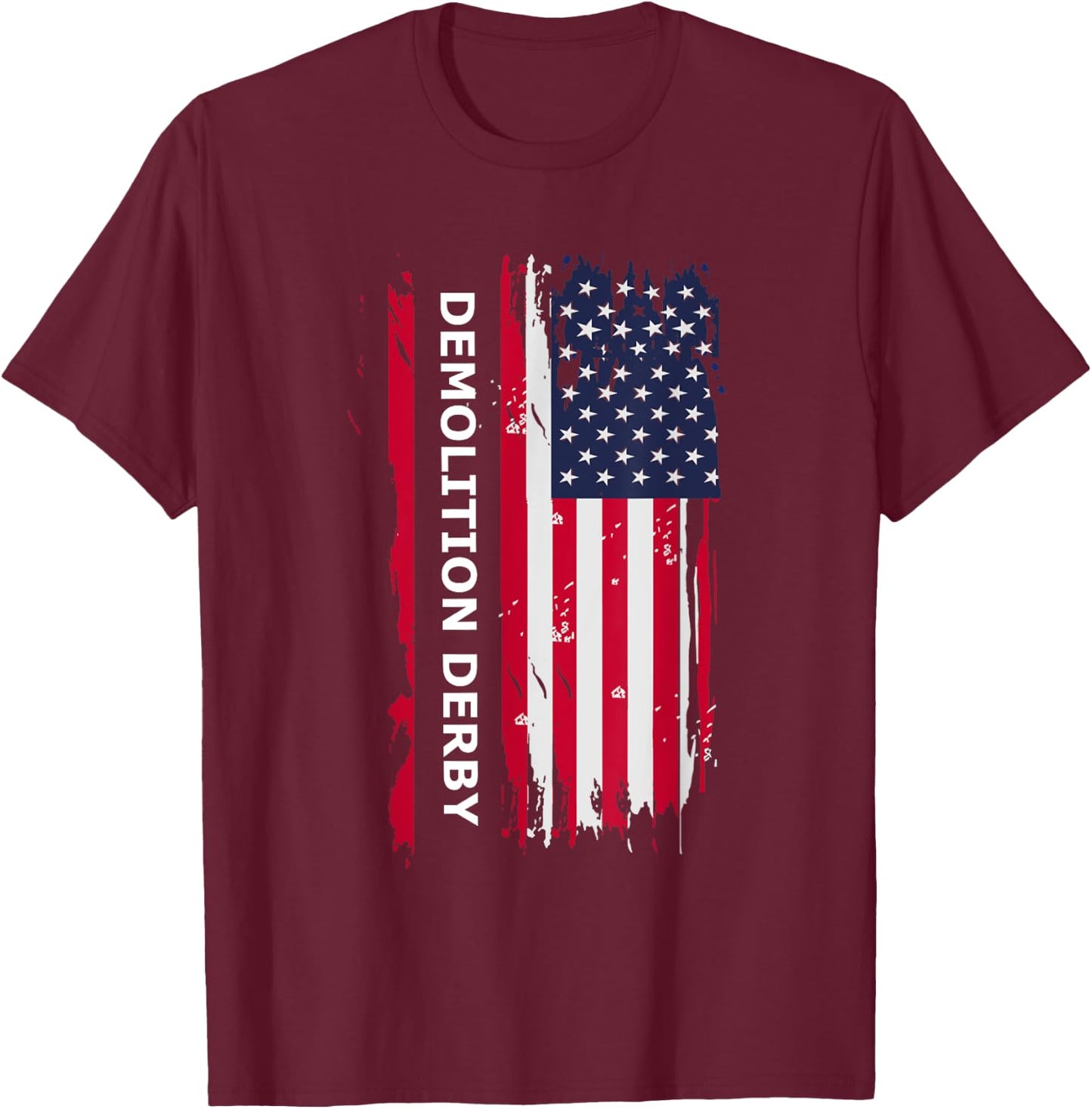 Demolition Derby USA T-Shirt - T-Shirt | Maroon