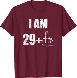 Funny Turning 30 - 30th Birthday Gift - 30 AF T-Shirt - T-Shirt | Maroon