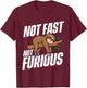 Not Fast Not Furious - Sleeping Sloth Zookeeper Animal Lover T-Shirt - T-Shirt | Maroon