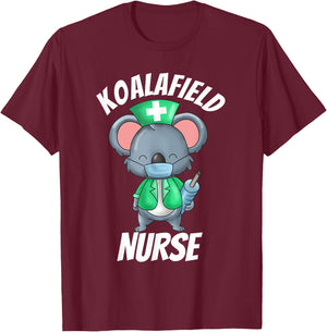 Koalafield Nurse T-Shirt - T-Shirt | Maroon
