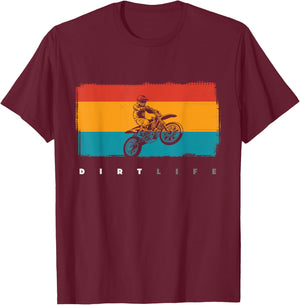 Dirt Bike Motocross T-Shirt - T-Shirt | Maroon