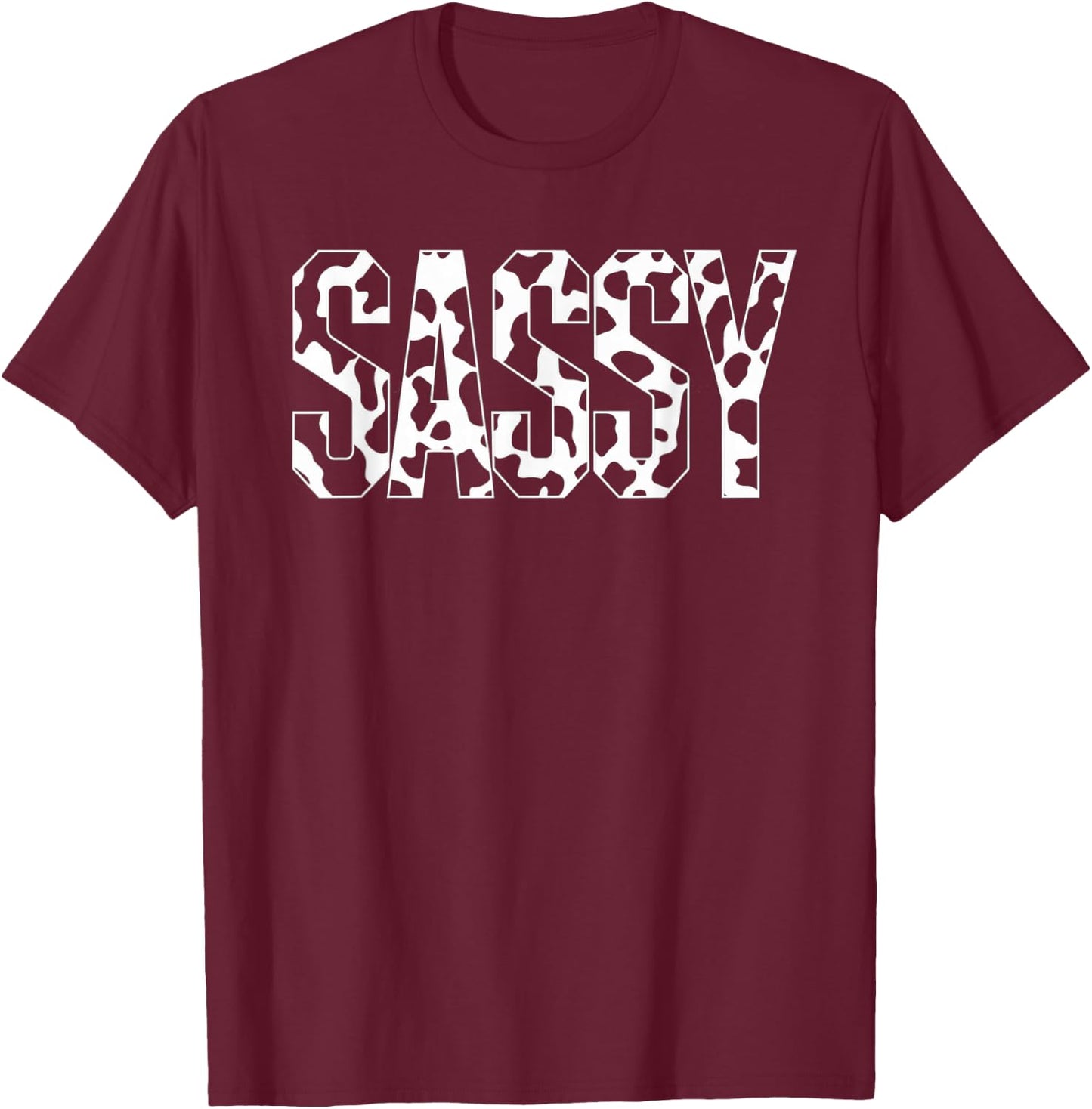 Cow Sassy Birthday Family Matching Mothers Day Gifts kids T-Shirt - T-Shirt | Maroon