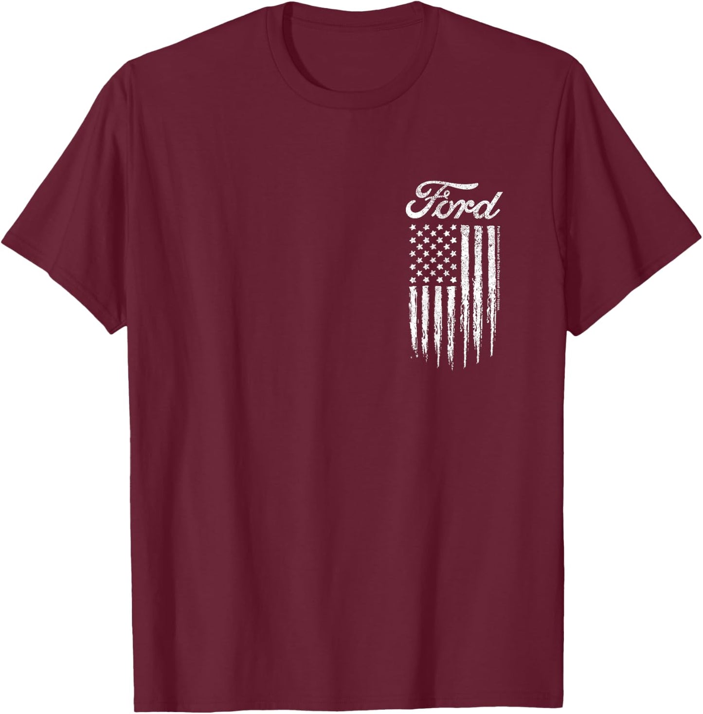 Ford - Americana Logo , black T-Shirt - T-Shirt | Maroon