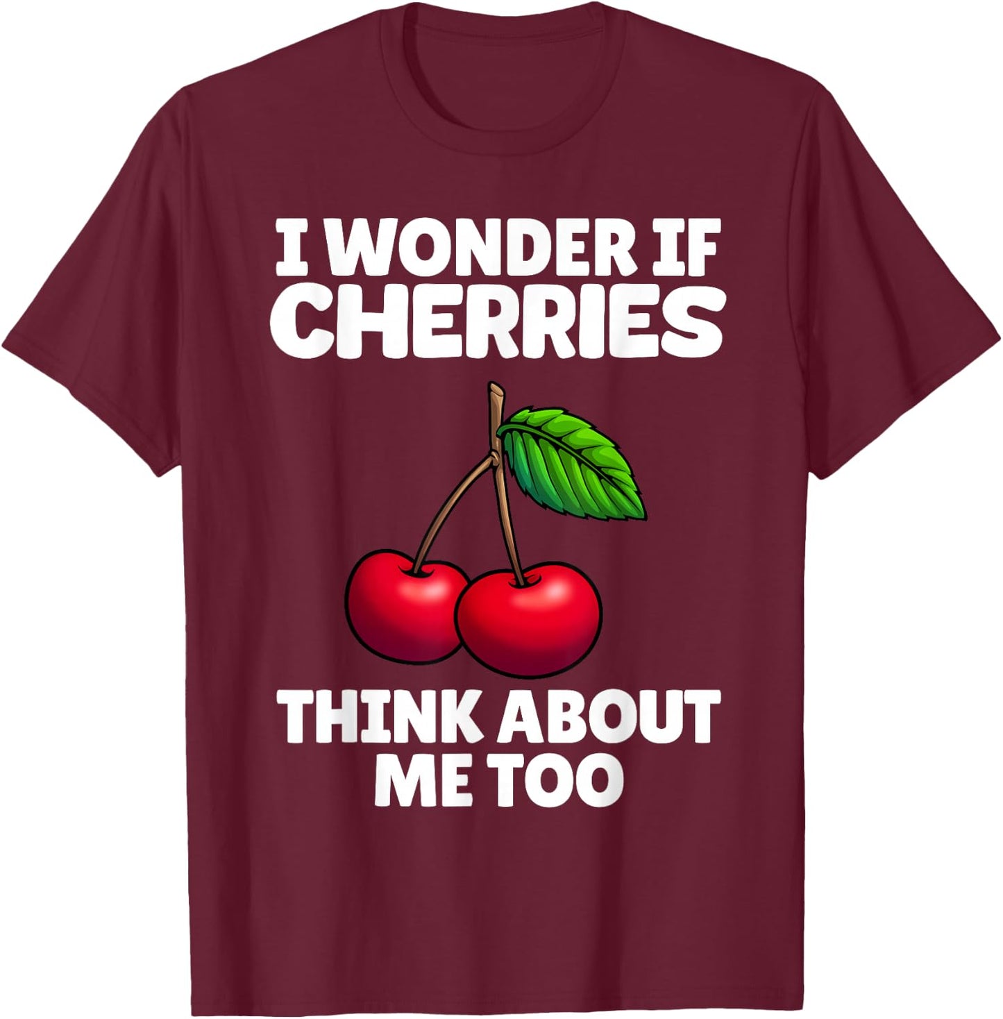 Cherry Graphic Women Kids Cherry Print Cherry Lover T-Shirt - T-Shirt | Maroon