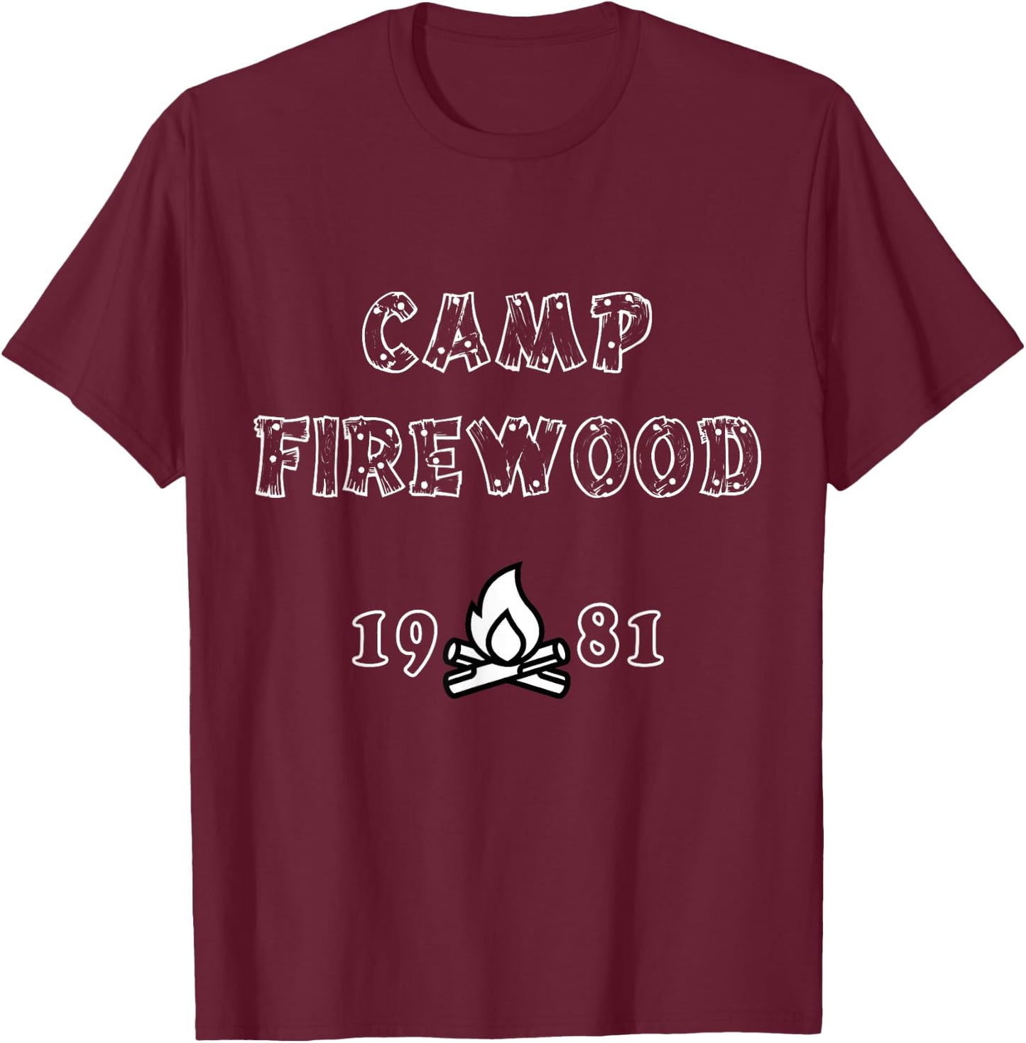 CAMP FIREWOOD - comedy parody satire film - T Shirt T-Shirt - T-Shirt | Maroon