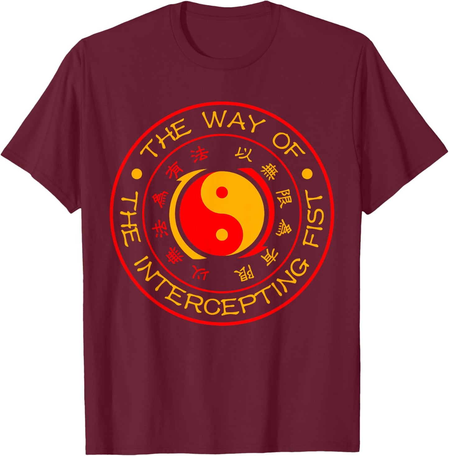 Jeet Kune Do The Way Of The Intercepting Fist Seal JKD T-Shirt - T-Shirt | Maroon