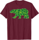 Irish Polar Bear St Patricks Day Shamrock Boys Women Kid Men T-Shirt - T-Shirt | Maroon