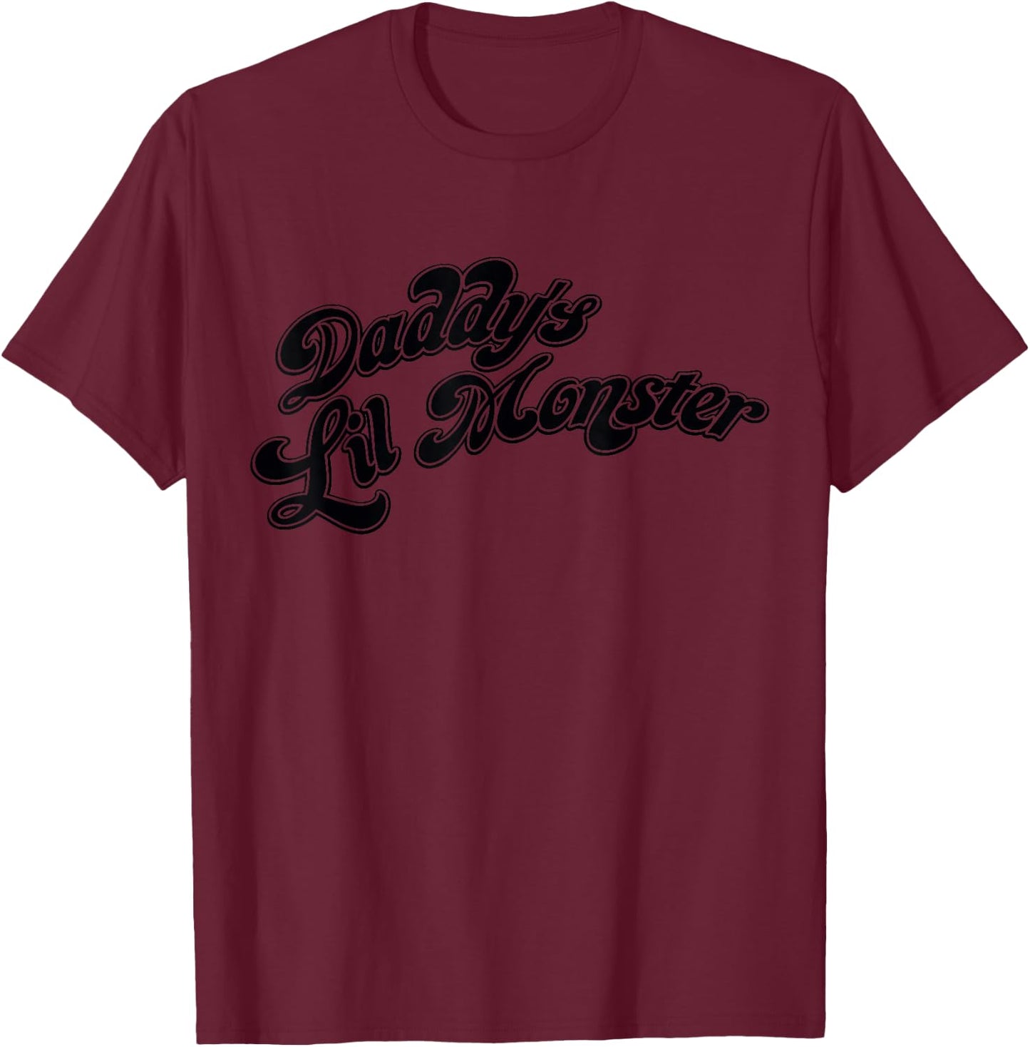 DC Suicide Squad Harley Quinn Daddy's Lil Monster T-Shirt - T-Shirt | Maroon
