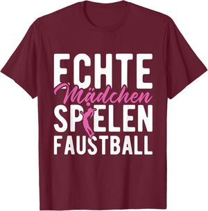 Fistball Ball Fistball Player Fistball Fistball , black T-Shirt - T-Shirt | Maroon