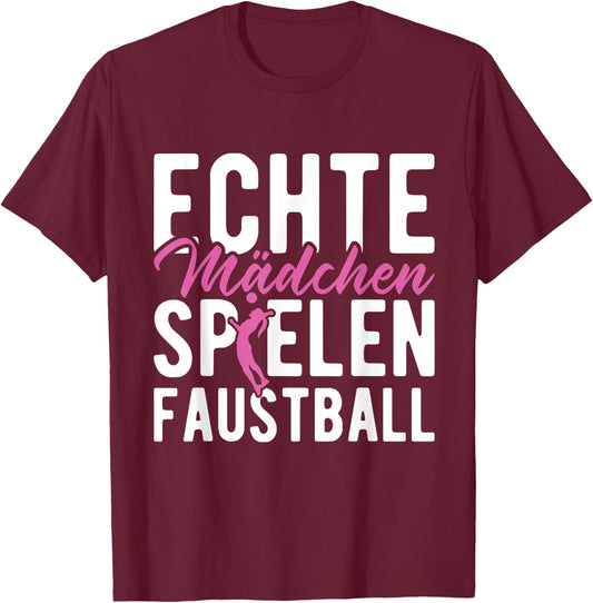 Fistball Ball Fistball Player Fistball Fistball , black T-Shirt - T-Shirt | Maroon